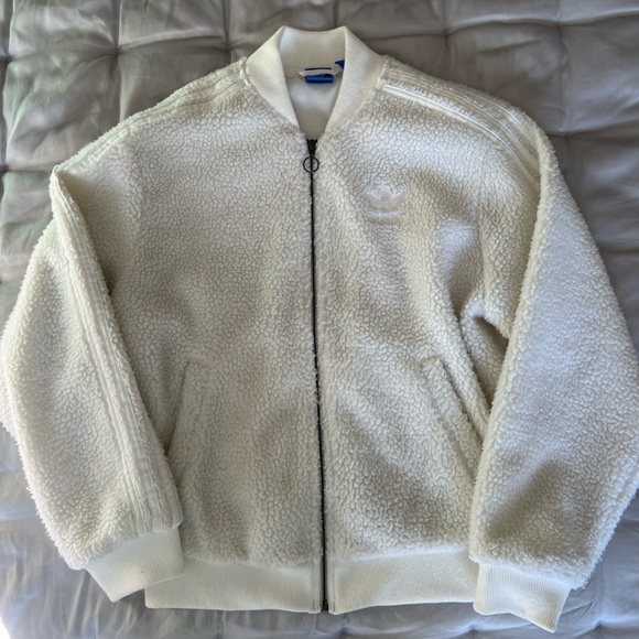 adidas | Jackets & Coats | Adidas Sherpa Bomber Jacket | Poshmark